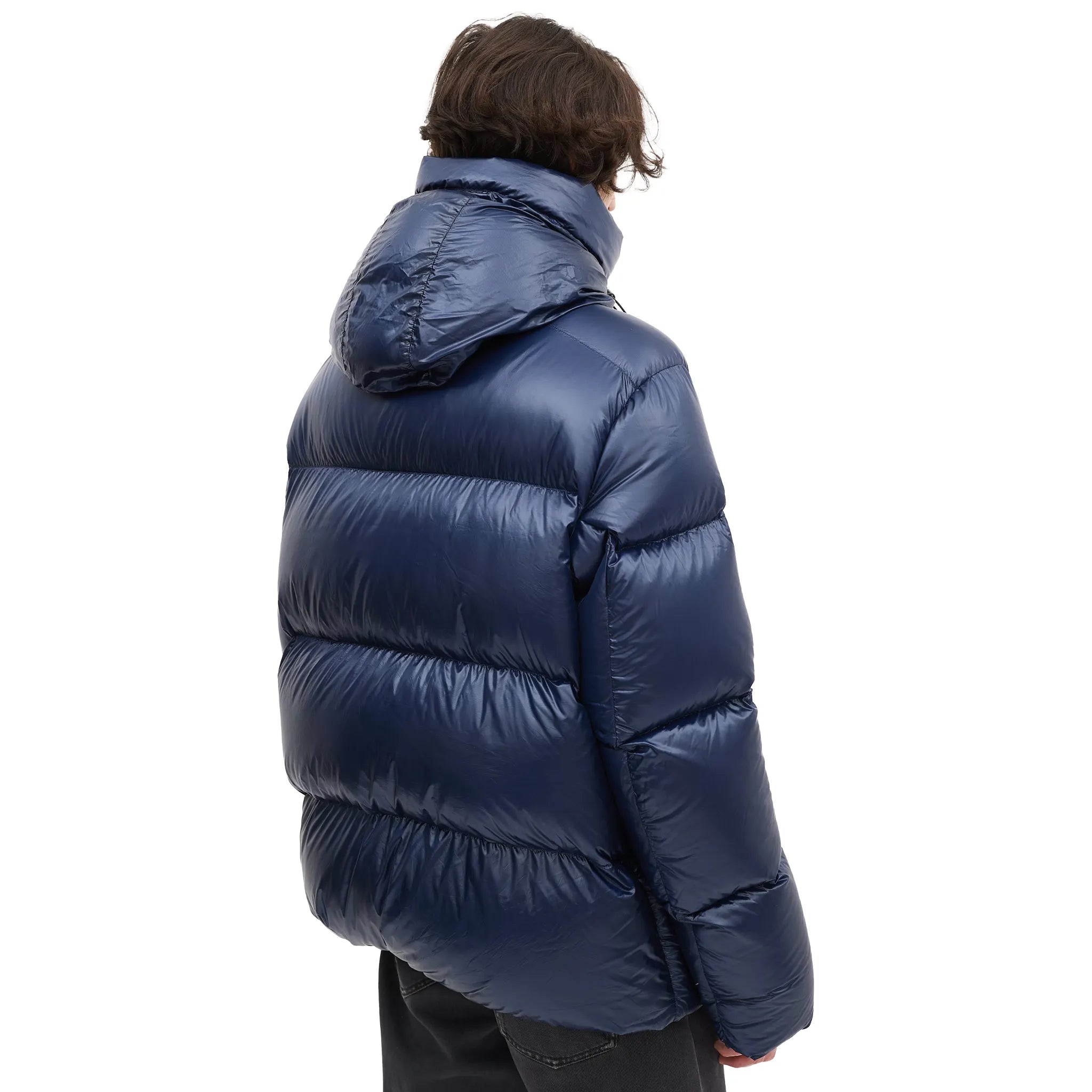 Back View of Canada Goose Down & Nylon Crofton Navy Puffer Jacket 2252M